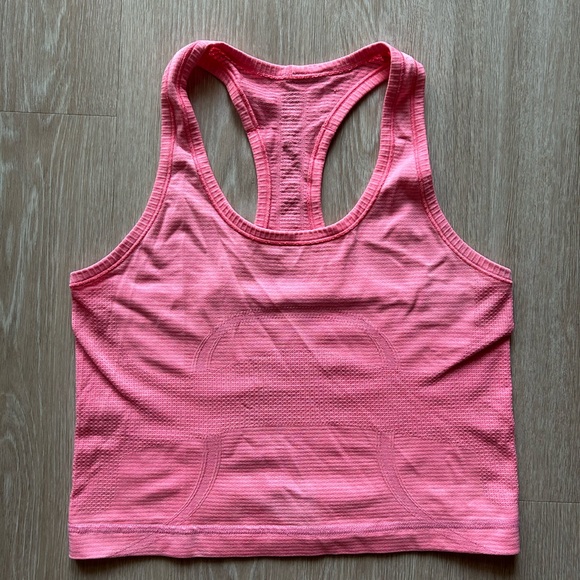 Cropped swiftly tank (pink) - Picture 1 of 3